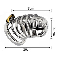 Load image into Gallery viewer, Star Stainless Steel Chastity Cage