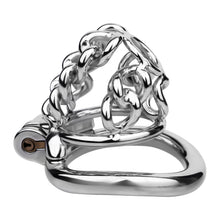 Lade das Bild in den Galerie-Viewer, Thick Chainmail Steel Chastity Lock - 7