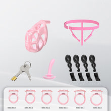 Charger l'image dans la galerie, Upgrade Invisible Pink Cobra Chastity Cage 5