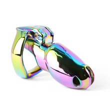 Load image into Gallery viewer, V4 Rainbow Steel Chastity Cage -maxi