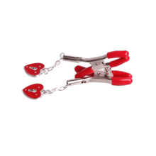 Charger l'image dans la galerie, Pinces à tétons BDSM en forme de cœur rouge