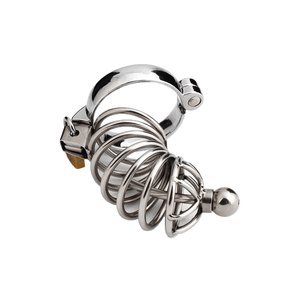 Zoey Caged Ring Metal Chastity Device