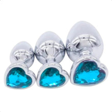 Load image into Gallery viewer, Luxurious Heart-Shaped 3-Piece Anal Training Kit BDSM