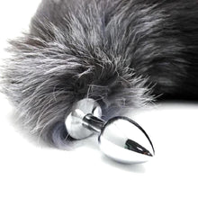 Charger l'image dans la galerie, Plug anal Foxy Gray Ash de 17 pouces de long BDSM