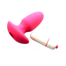 Load image into Gallery viewer, Hollow Silicone Vibrating Butt Plug 4.13 Inches Long