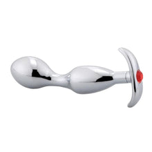 Lade das Bild in den Galerie-Viewer, Juwelenbesetzter Buttplug aus rostfreiem Metall BDSM