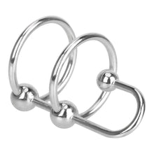 Lade das Bild in den Galerie-Viewer, Prinz-Albert-Zauberstab mit zwei Ringen, BDSM