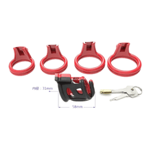 Lade das Bild in den Galerie-Viewer, Ivy Zweifarbiger Peniskäfig aus Kunststoff, 2,28 Zoll lang