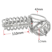 Load image into Gallery viewer, Josephine Metal Chastity Device 4.33 inches long