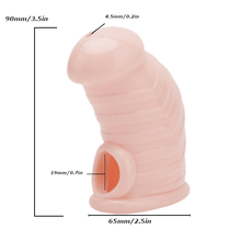 Load image into Gallery viewer, Nevaeh Fully Covered Silicone Chastity Cage 3.54 inches long