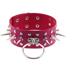 Load image into Gallery viewer, Spiked Bondage Submissive Collar