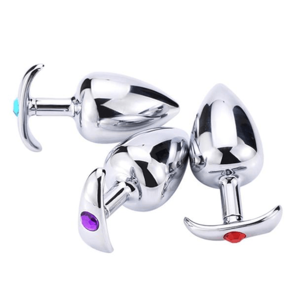 Anchor-Inspired Jeweled Butt Plug  sissyloving