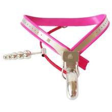 Load image into Gallery viewer, Morgan Y-shaped Chastity Belt 23 inches to 43 inches Waistline