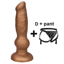 Lade das Bild in den Galerie-Viewer, Hundeknoten-Dildo zum Umschnallen, wasserdicht