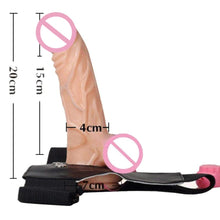 Lade das Bild in den Galerie-Viewer, Pegging Hollow Vibrating Strap On 7 Zoll
