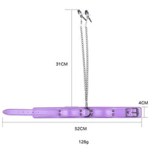 Charger l'image dans la galerie, Collier parfait pour esclave BDSM avec pinces à tétons