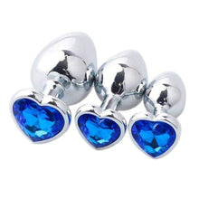 Load image into Gallery viewer, Luxurious Heart-Shaped 3-Piece Anal Training Kit BDSM