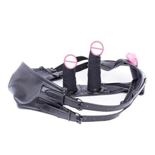 Lade das Bild in den Galerie-Viewer, Bondage-Spiele, Doppel-Umschnalldildo mit Vibration