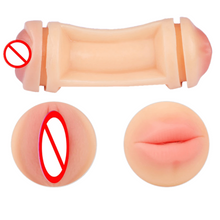 Load image into Gallery viewer, Double Hole Male Oral Simulator BDSM