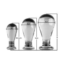 Load image into Gallery viewer, Bulb-Shaped Glass Butt Plug