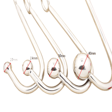 Load image into Gallery viewer, Stainless Steel Beaded Anal Hook 9.07 to 9.84 Inches Long