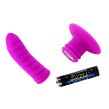 Load image into Gallery viewer, Ribbed Silicone Suction Cup Butt Plug