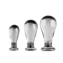 Load image into Gallery viewer, Bulb-Shaped Glass Butt Plug