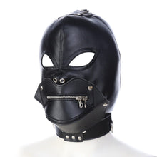 Load image into Gallery viewer, Leather Zipper Mask