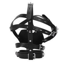 Load image into Gallery viewer, Ruthless Punishment Leather Muzzle Mask BDSM
