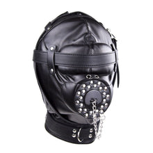 Load image into Gallery viewer, Black Leather Gimp Mask BDSM