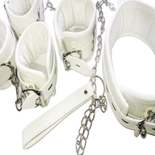 Charger l'image dans la galerie, Ensemble de menottes en cuir blanc à la mode BDSM
