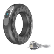 Load image into Gallery viewer, Stylish Rechargeable Vibrating Cock Ring BDSM