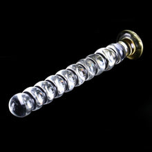 Lade das Bild in den Galerie-Viewer, Luxuriöser 7-Zoll-Spiral-Glasdildo BDSM