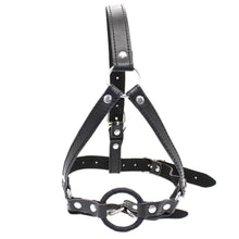 Load image into Gallery viewer, Open Mouth Hole Gag Harness BDSM