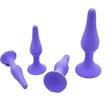 Load image into Gallery viewer, Silicone Butt Plug 4pcs Training Kit BDSM