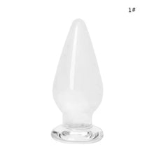 Load image into Gallery viewer, 7 Styles Crystal Glass Stimulator Plug bdsm