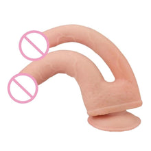 Lade das Bild in den Galerie-Viewer, Doppelte Penetration 9 Zoll weicher Dildo BDSM