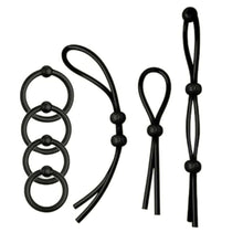 Load image into Gallery viewer, Delay Ejaculation Cock Ring Set BDSM