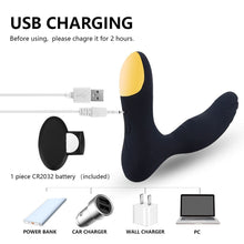 Load image into Gallery viewer, Black Wireless Prostate Toy