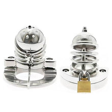 Load image into Gallery viewer, 2 in1 Stainless Steel Helmet Chastity Cage