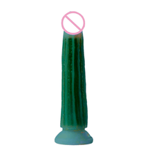 Load image into Gallery viewer, Random Translucent Vegetable Dildo With Suction Cup