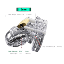 Lade das Bild in den Galerie-Viewer, Harper Clear Cock Cage 2,09 Zoll lang