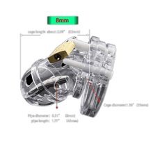 Lade das Bild in den Galerie-Viewer, Harper Clear Cock Cage 2,09 Zoll lang