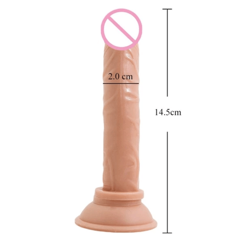 Beginners 5 Inch Long Thin Dildo With Suction Cup BDSM