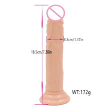 Load image into Gallery viewer, Soft Silicone Dildo With Suction Cup