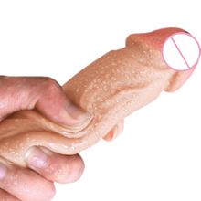 Lade das Bild in den Galerie-Viewer, Sinnlich realistischer 9-Zoll-Dildo mit Saugnapf und Bällen BDSM