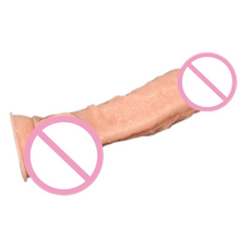 Lade das Bild in den Galerie-Viewer, Sinnlich realistischer 9-Zoll-Dildo mit Saugnapf und Bällen BDSM