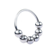 Load image into Gallery viewer, Stainless Sextet Beaded Cock Ring BDSM