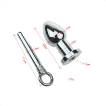 Load image into Gallery viewer, Hollow Inner Tube Metal Butt Plug 4.45 Inches Long