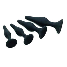 Load image into Gallery viewer, Silicone Butt Plug 4pcs Training Kit BDSM